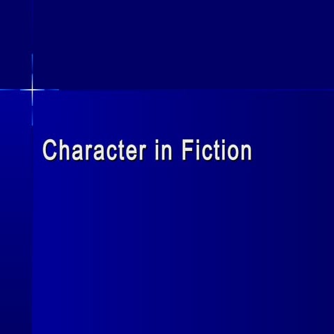 Character n characterisation