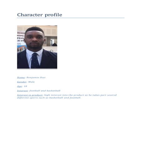 Character profile