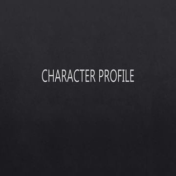 Character profile | PPTX