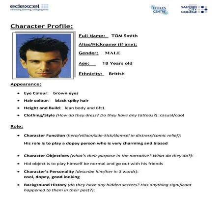 Character profile 1