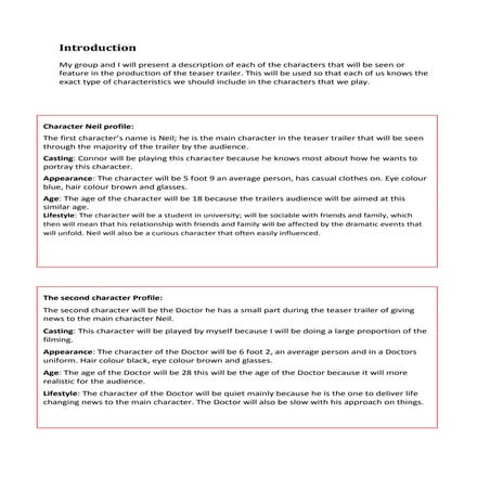 Character profile (2s