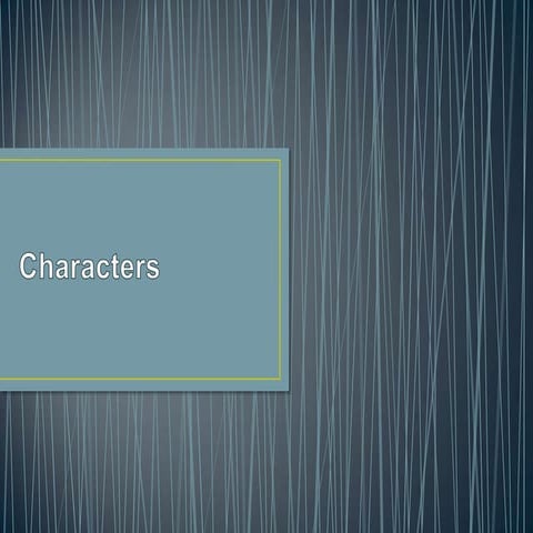 Characters | PPTX