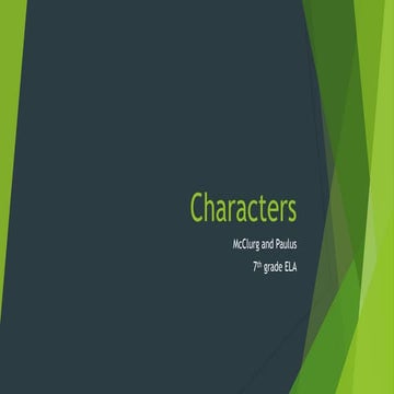 Characters