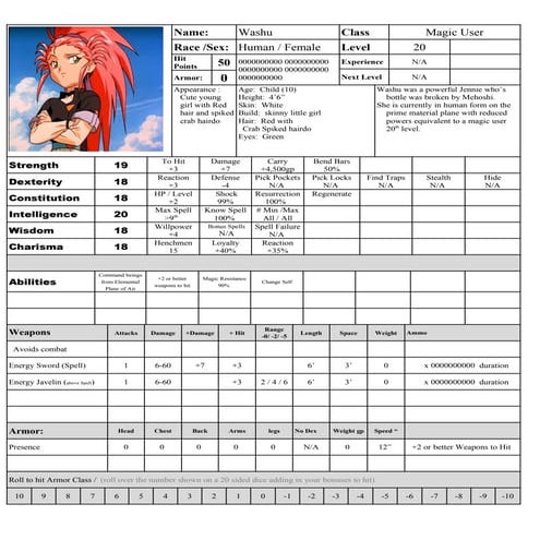 Character sheet washu 