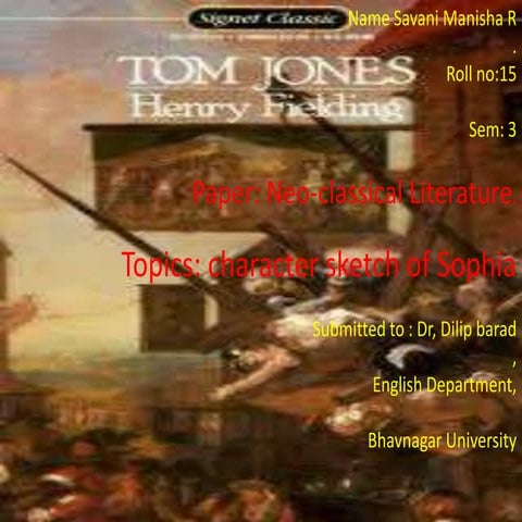 Character sketch of sophia