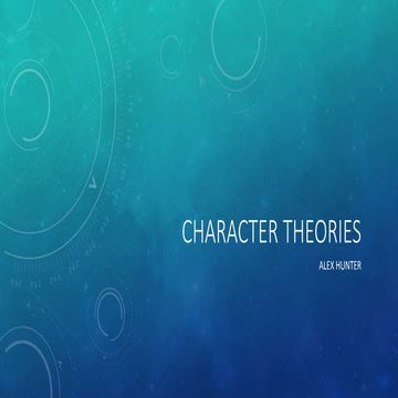 Character theories