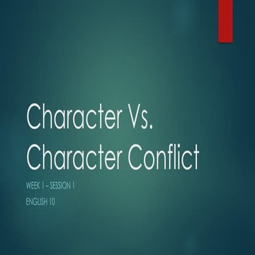 4 types of conflict | PPTX