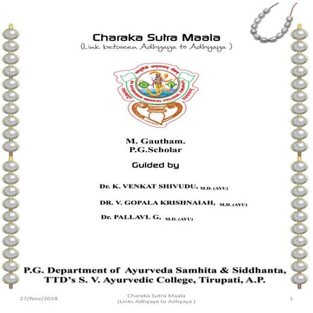 Charaka sutra sthana sootrana