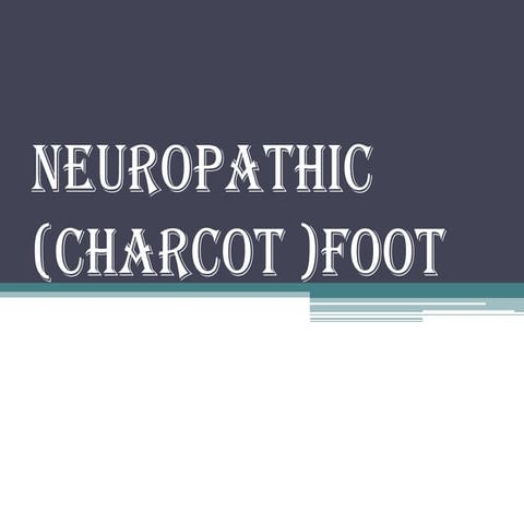 Charcot foot