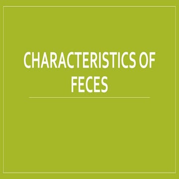 Formation of faeces and defecation | PPT