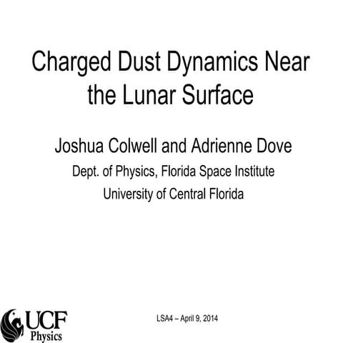 Charged dust dynamics near the lunar surface