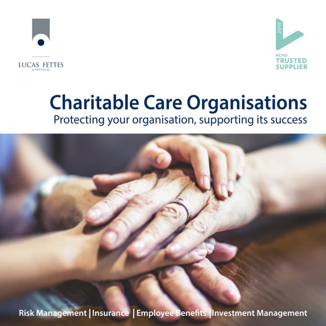 Charitable care brochure - protecting your organisation