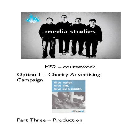 Charity ad part three production