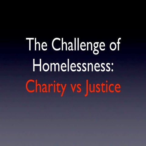 Charity Versus Justice