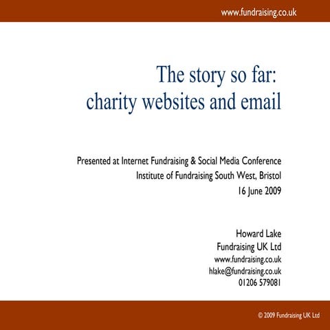 Charity and Email