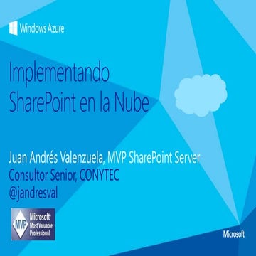 Charla - SharePoint en la Nube (17Jul2013)