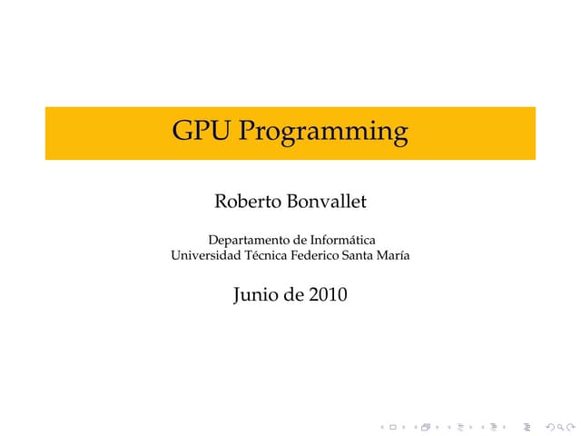 GPU programming