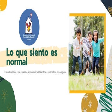 CHARLA 1 Lo que siento es normal dirigido a padres cuidadores | PDF