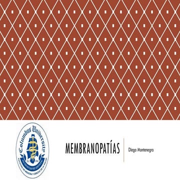 MEMBRANOPATÍAS