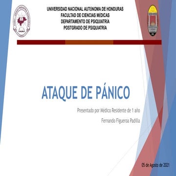 Ataques de Pánico,  Fisiopatología y Clínica