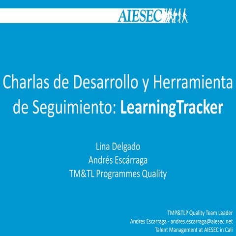 Charla de desarrollo - Coaching/Mentoring