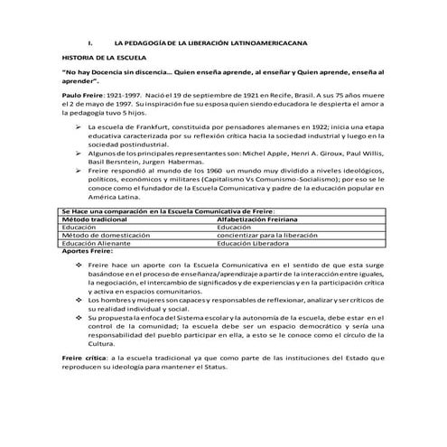 Charla de pedagogía