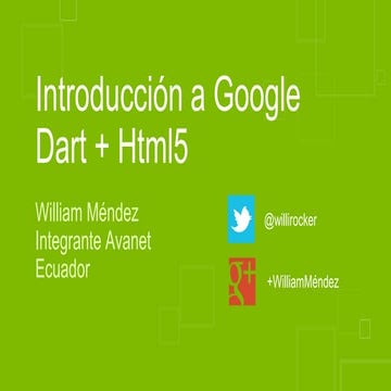 Introducción a Google Dart + HTML5
