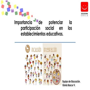 Charla inclusión  escolar en el contexto de síndrome de Down