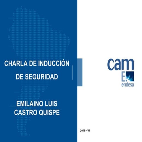 Charla inducción luis castro quispe