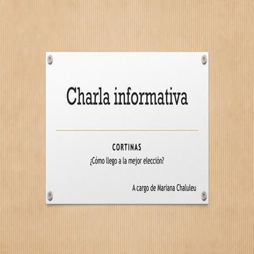 Charla Mariana Chaluleu.