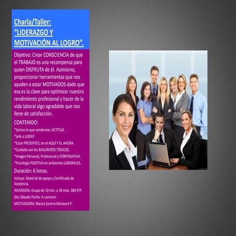 Charla  motivación alcaldia