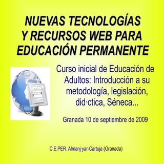 NT y recursos web para educación pe...