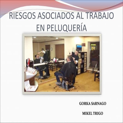 Riesgos y Medidas  Asociados al Trabajo en una Peluquería 