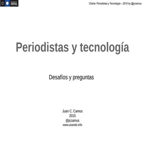 Charla periodistas y tecnología
