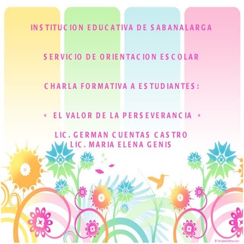 Charla perseverancia