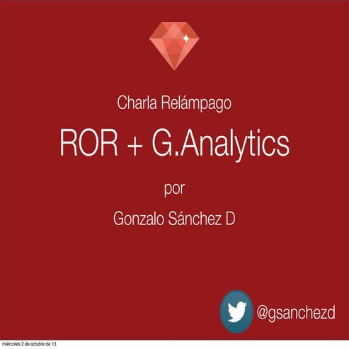 Charla relámpago analytics