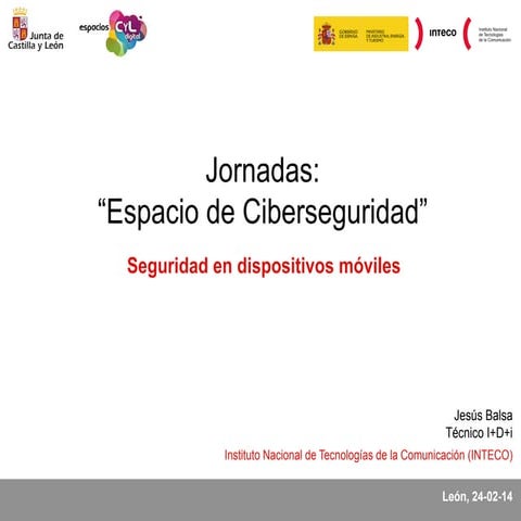 Charla de seguridad en dispositivos móviles