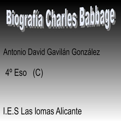 Charles Babbage