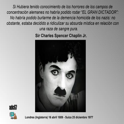 Charles chaplin, el gran dictador
