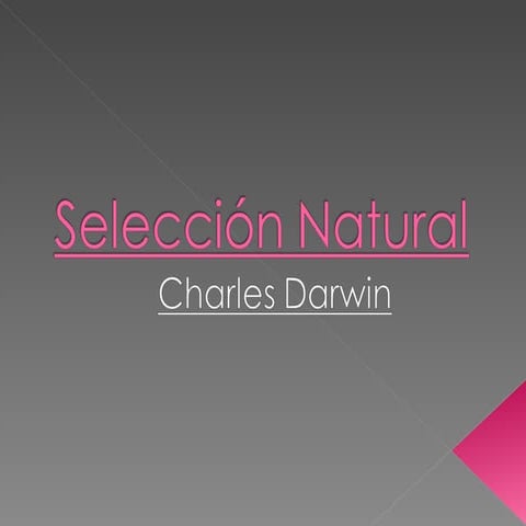 Charles darwin y seleccion natural