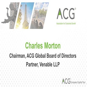 ACG European Capital Tour: Introducing ACG