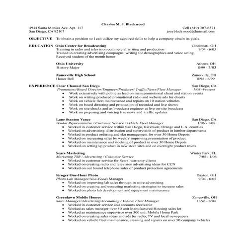 jim resume 2016 | DOCX