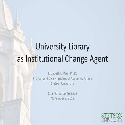 What Provosts Want Librarians to Know, Beth Paul, Stetson University