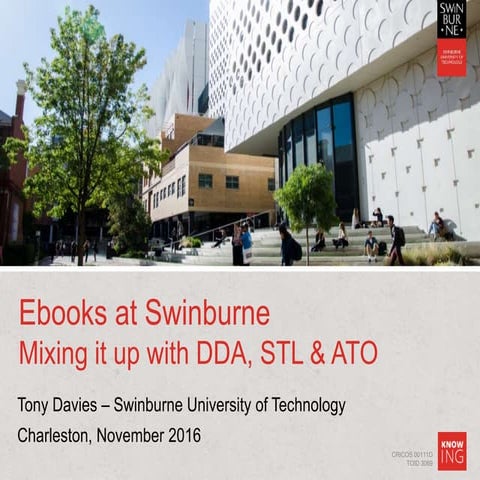 Ebooks at Swinburne