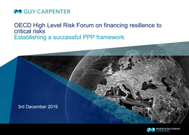 Establishing a successful PPP framework