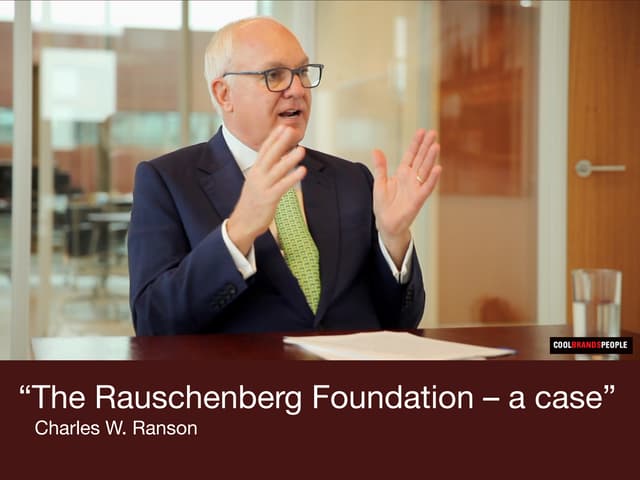 The Rauschenberg Foundation Case - Charles W Ranson 