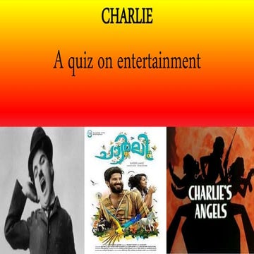 Charlie: A quiz on entertainment