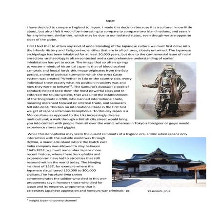 A Cultural Understanding of Japan | DOCX | Religion & Spirituality