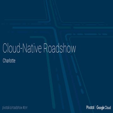 Cloud-Native Roadshow - Landscape - Charlotte 