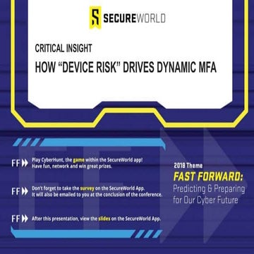 Multi-factor Authentication for dummies part 2: Adaptive Risk-Based MFA ...